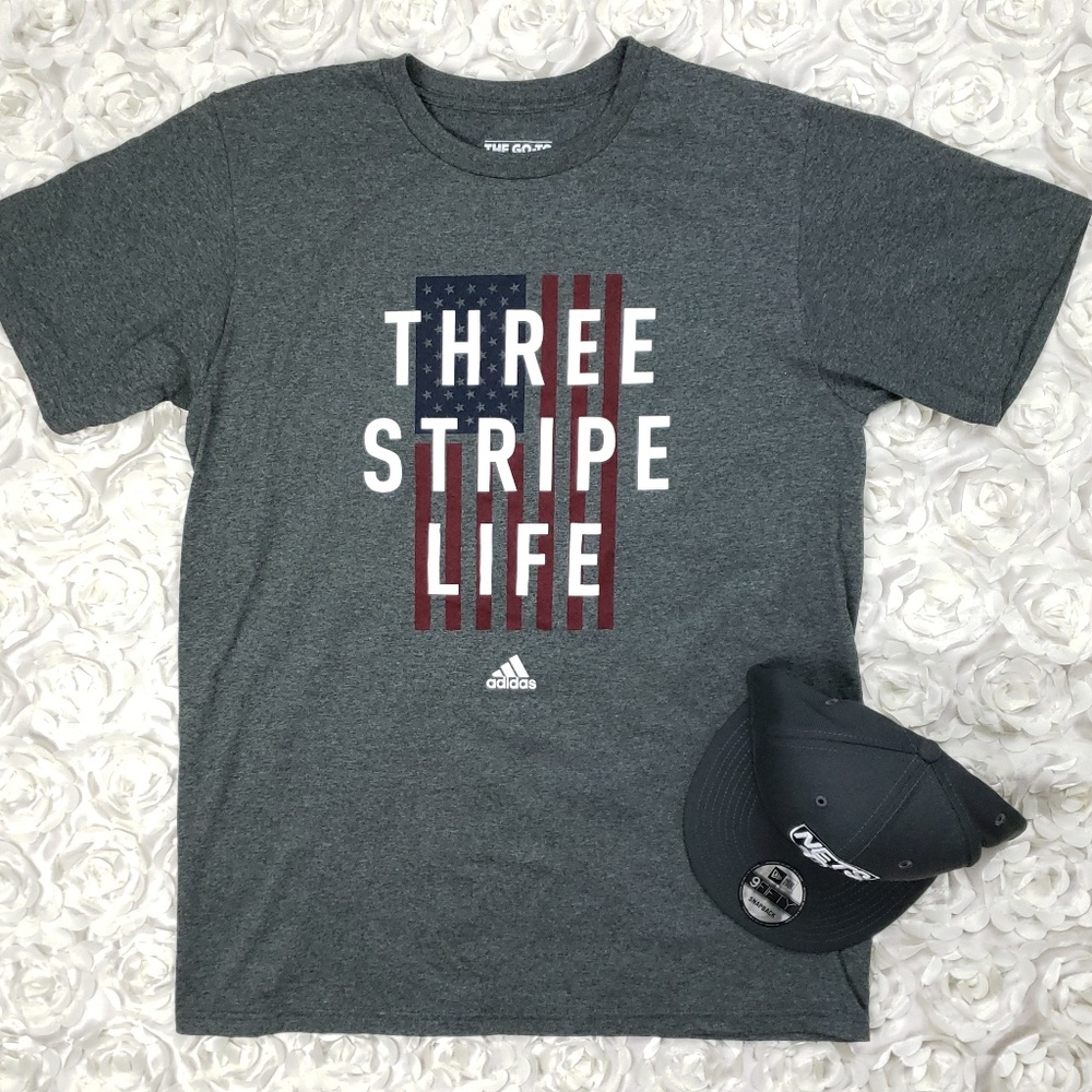 MB Adidas Three Stripe Life The Go To Tee Shirt